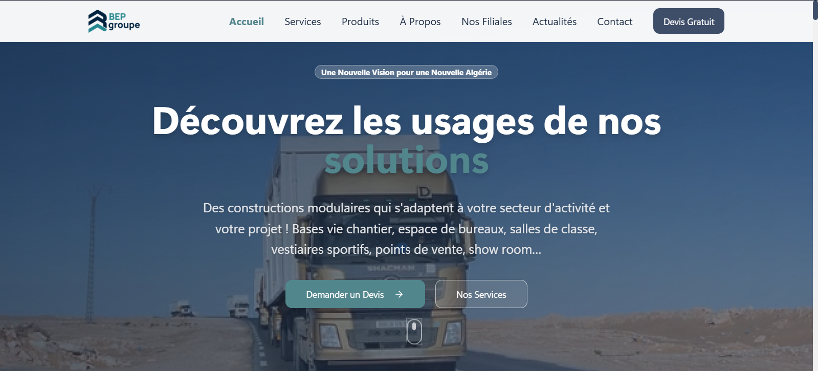 Bepgroupe.com screenshot